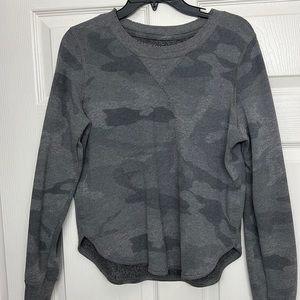 Abercrombie distressed camo sweatshirt